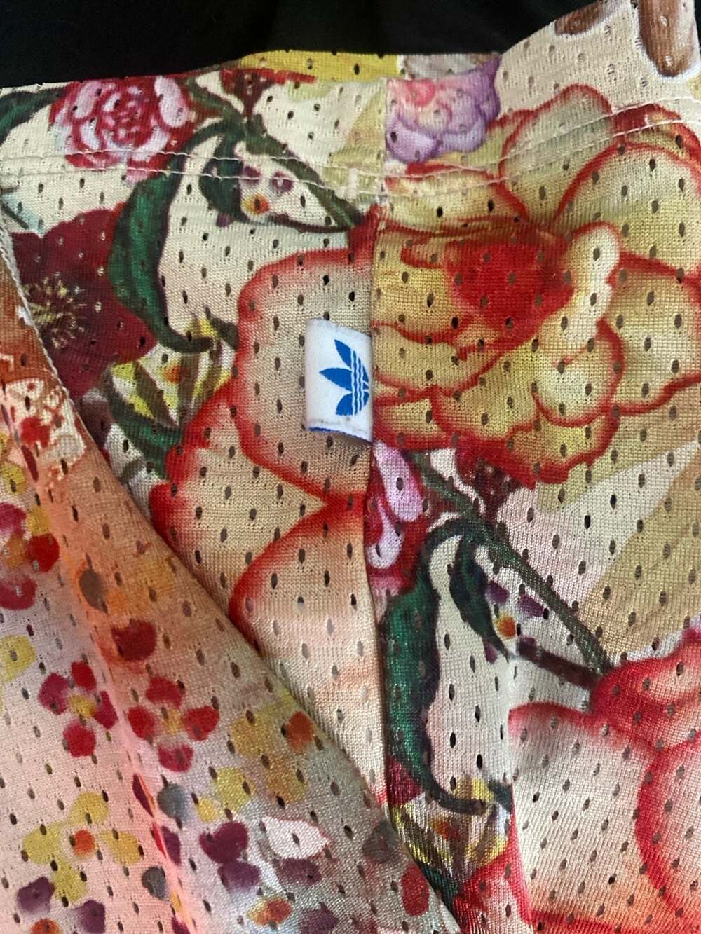 adidas Originals x The Farm Company Floral Mesh Trefoil T-Shirt, Size M